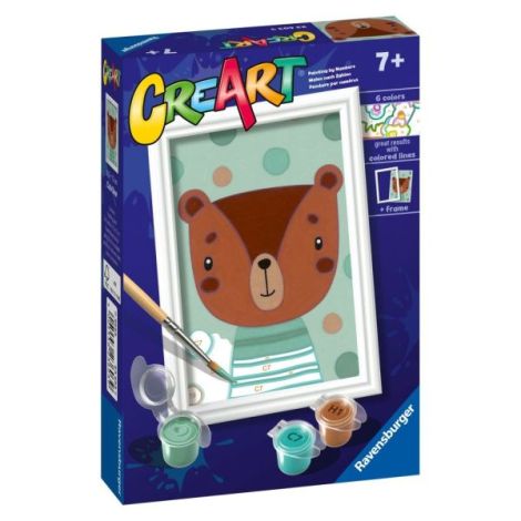Ravensburger - CreArt pictura pe numere pentru copii ursulet dragut - poza 2