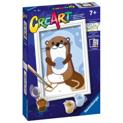 Ravensburger - CreArt pictura pe numere pentru copii vidra dragalasa - poza 2