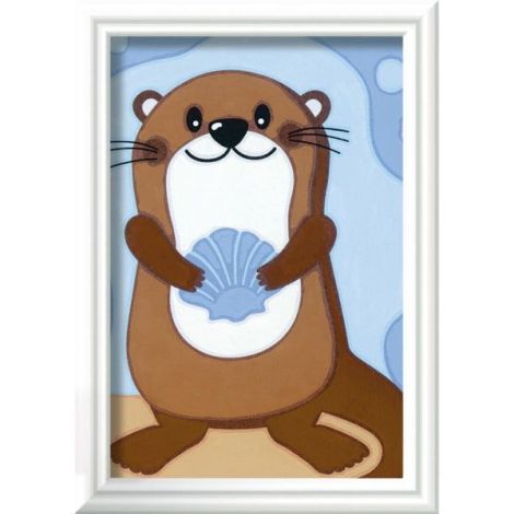 Ravensburger - CreArt pictura pe numere pentru copii vidra dragalasa - poza 3