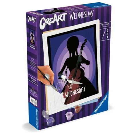 Ravensburger - CreArt pictura pe numere pentru copii Wednesday - poza 2