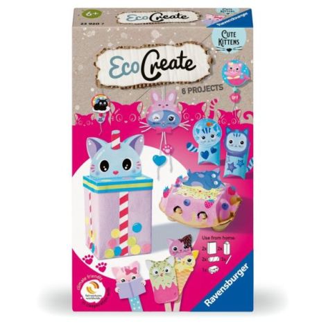 Ravensburger - Eco Create Set de creatie pisicute ce include 6 proiecte - poza 3