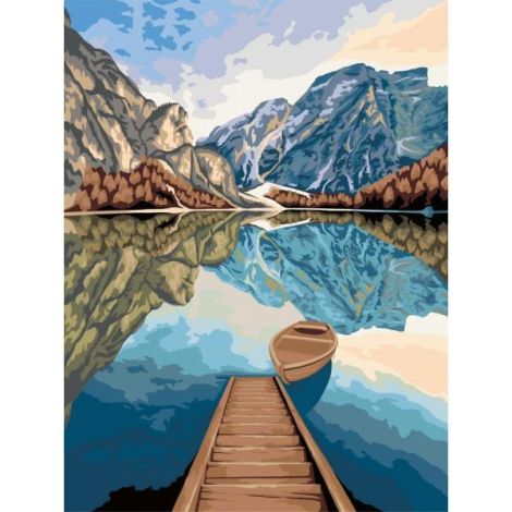 Ravensburger - Pictura pe numere Tablou Canvas vedere la lac - poza 2