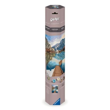 Ravensburger - Pictura pe numere Tablou Canvas vedere la lac - poza 3