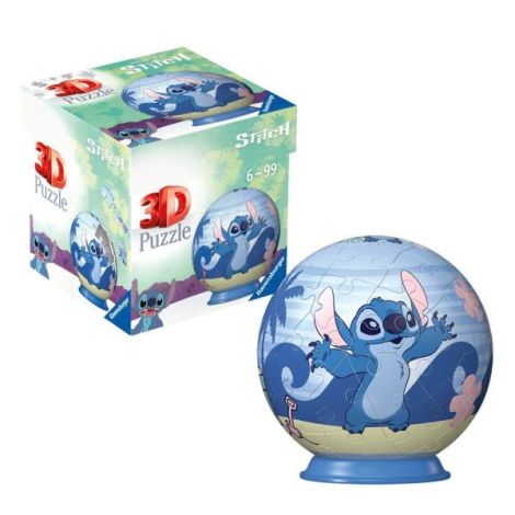 Ravensburger - Puzzle 3D bila Disney Stitch 54 piese - poza 1