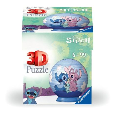 Ravensburger - Puzzle 3D bila Disney Stitch Angel si Stitch 54 piese - poza 2