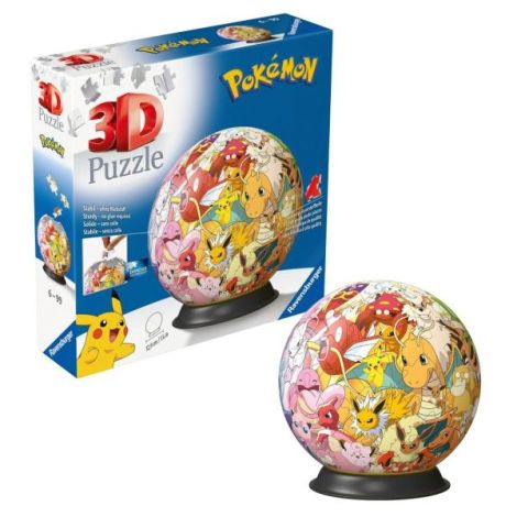 Ravensburger - Puzzle 3D bila personaje Pokemon 72 piese - poza 1