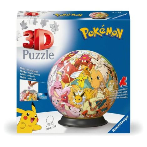 Ravensburger - Puzzle 3D bila personaje Pokemon 72 piese - poza 2