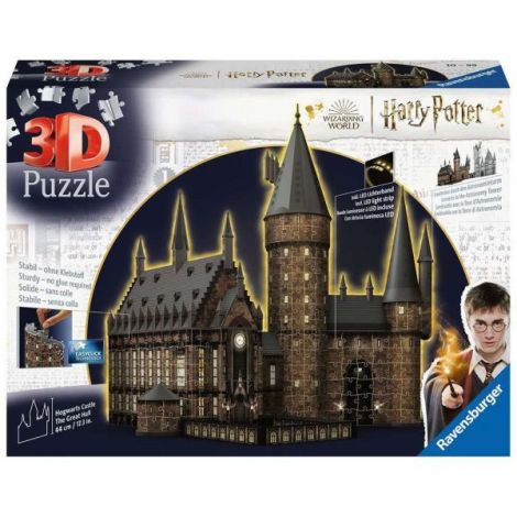 Ravensburger - Puzzle 3d Cu Led Harry Potter Sala Principala 540 Piese - poza 2