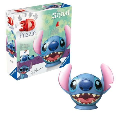 Ravensburger - Puzzle 3D Disney Stitch figurina Stitch cu urechi 72 piese - poza 1