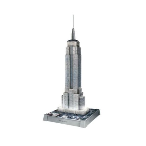 Ravensburger - Puzzle 3D iconic Empire State Building cu LED 216 piese model de colectie in miniatura - poza 3