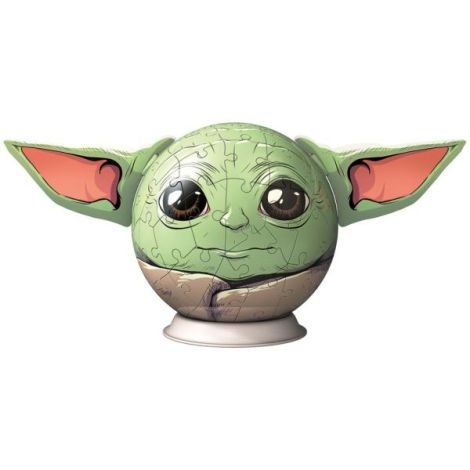 Ravensburger - Puzzle 3D Star Wars The Mandalorian figurina Grogu cu urechi 72 piese - poza 3