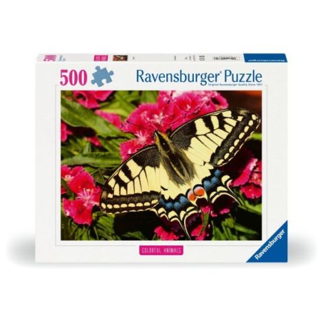 Ravensburger - Puzzle animale colorate fluture 500 piese - poza 1
