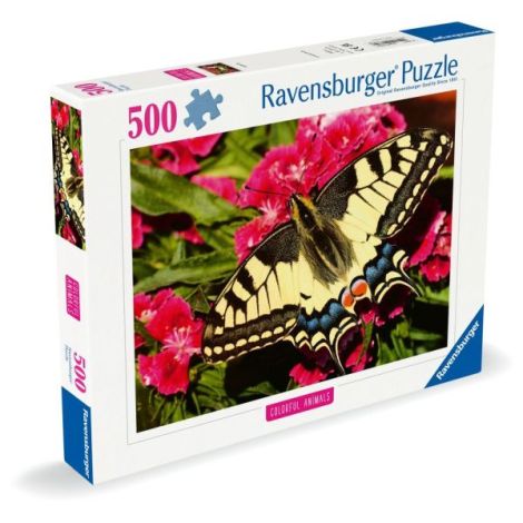 Ravensburger - Puzzle animale colorate fluture 500 piese - poza 2