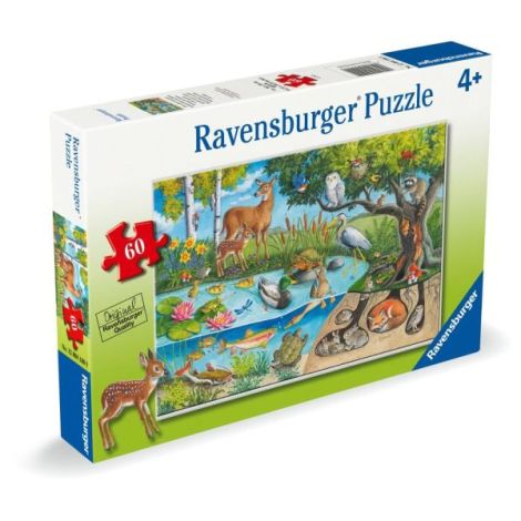 Ravensburger - Puzzle animale deasupra si sub apa 60 piese - poza 2