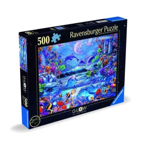 Ravensburger - Puzzle animale marine 500 piese straluceste in intuneric design nou - poza 2