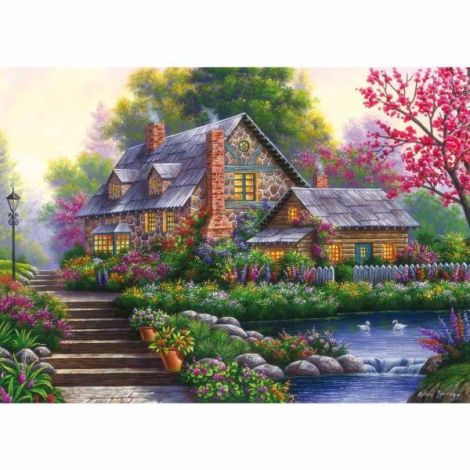 Ravensburger - Puzzle cabana romantica 1000 piese design nou - poza 1