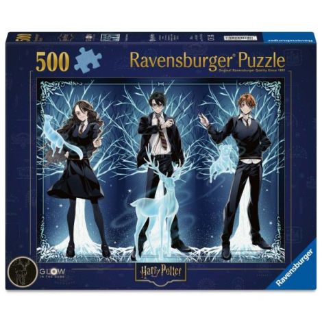 Ravensburger - Puzzle care straluceste in intuneric Harry Potter 500 piese - poza 2