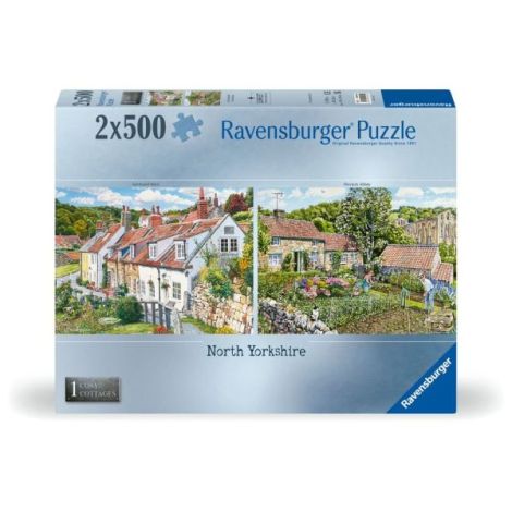 Ravensburger - Puzzle casute cozy din nordul Yorkshire 2x500 piese - poza 1