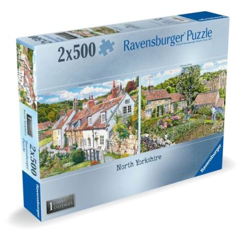 Ravensburger - Puzzle casute cozy din nordul Yorkshire 2x500 piese - poza 2