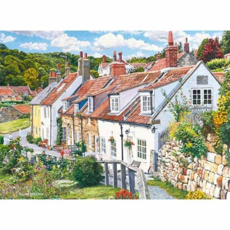 Ravensburger - Puzzle casute cozy din nordul Yorkshire 2x500 piese - poza 4
