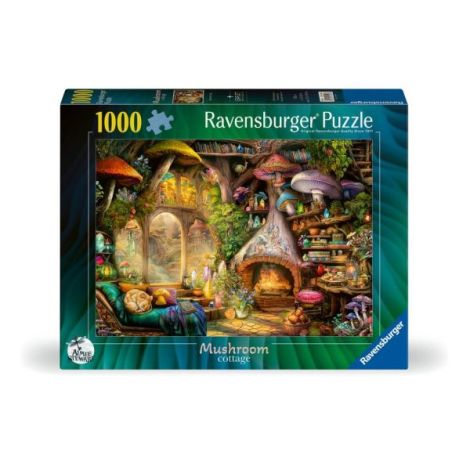 Ravensburger - Puzzle coliba ciupercutelor 1000 piese - poza 1