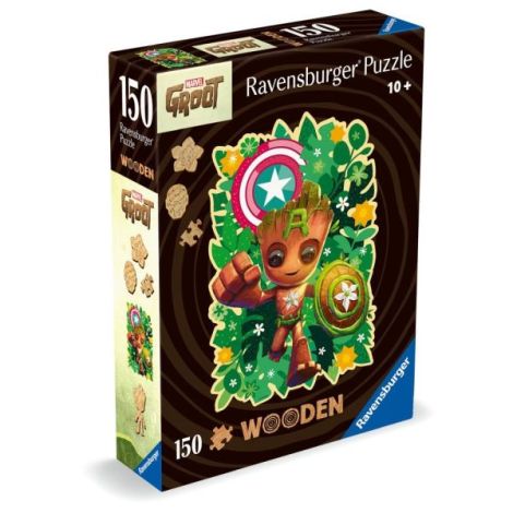 Ravensburger - Puzzle contur din lemn Marvel Groot 150 piese - poza 2