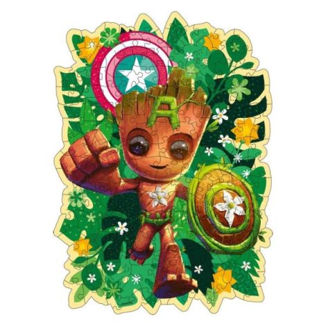 Ravensburger - Puzzle contur din lemn Marvel Groot 150 piese - poza 3