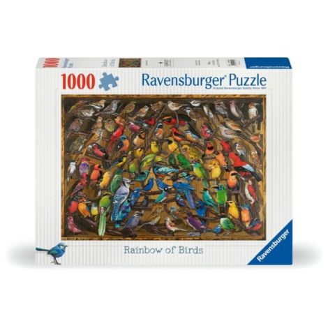 Ravensburger - Puzzle curcubeu de pasari 1000 piese design nou - poza 1