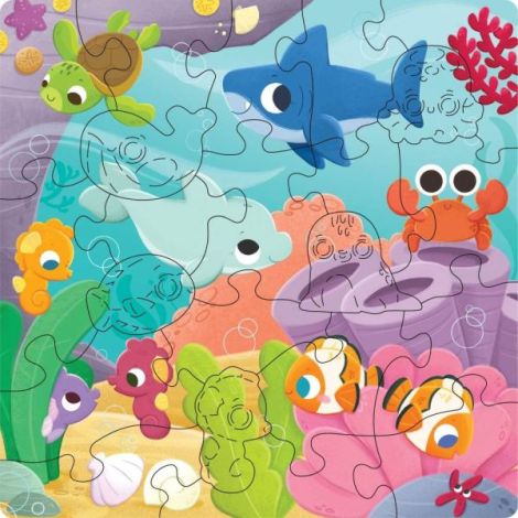 Ravensburger - Puzzle din lemn vietati marine 22 piese - poza 3