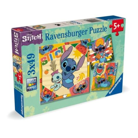 Ravensburger - Puzzle Disney Stitch 3x49 piese - poza 1