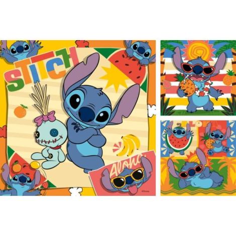 Ravensburger - Puzzle Disney Stitch 3x49 piese - poza 3