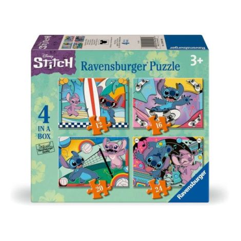 Ravensburger - Puzzle Disney Stitch 4 buc in cutie 12 16 20 24 piese - poza 1