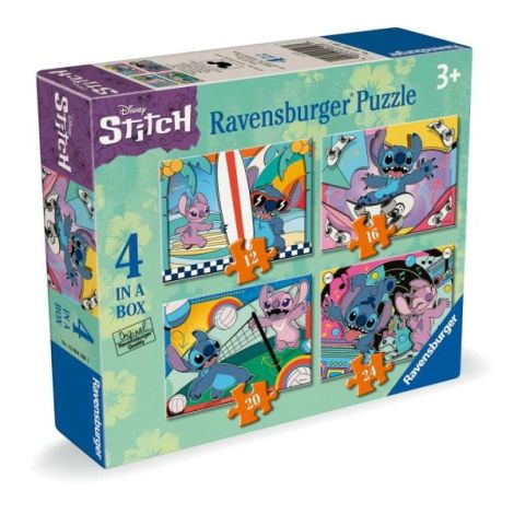 Ravensburger - Puzzle Disney Stitch 4 buc in cutie 12 16 20 24 piese - poza 2