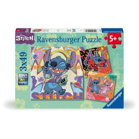 Ravensburger - Puzzle Disney Stitch in ritmul muzicii 3x49 piese - poza 1