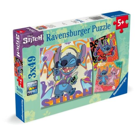 Ravensburger - Puzzle Disney Stitch in ritmul muzicii 3x49 piese - poza 2