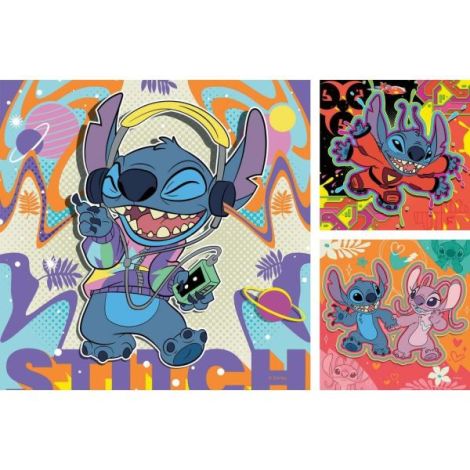Ravensburger - Puzzle Disney Stitch in ritmul muzicii 3x49 piese - poza 3