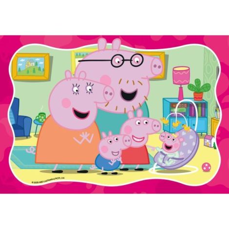 Ravensburger - Puzzle familia Peppa Pig 2x24 piese - poza 3