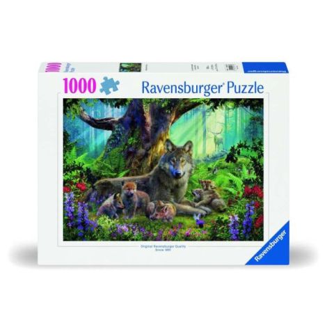 Ravensburger - Puzzle familie lupi 1000 piese design nou - poza 1