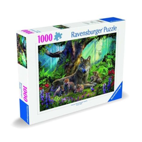 Ravensburger - Puzzle familie lupi 1000 piese design nou - poza 2