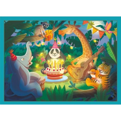 Ravensburger - Puzzle interactiv cu buton sonor pentru testarea rapiditatii animalute jucause 4x35 piese - poza 5