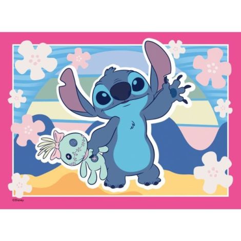 Ravensburger - Puzzle interactiv cu buton sonor pentru testarea rapiditatii Disney Stitch 4x35 piese - poza 4
