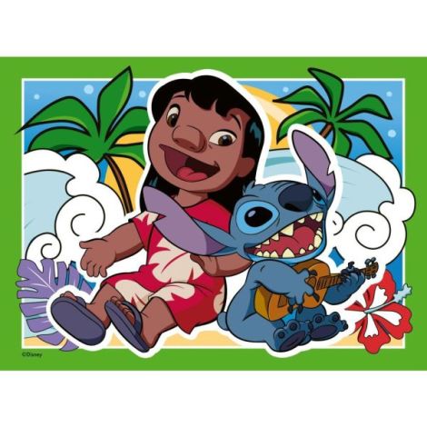 Ravensburger - Puzzle interactiv cu buton sonor pentru testarea rapiditatii Disney Stitch 4x35 piese - poza 5