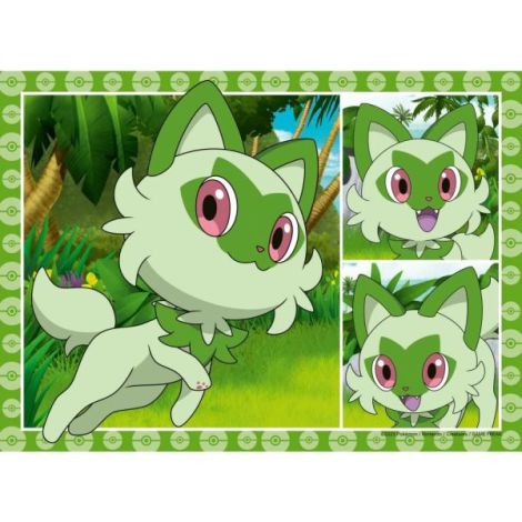 Ravensburger - Puzzle interactiv cu buton sonor pentru testarea rapiditatii Pokemon 4x35 piese - poza 4