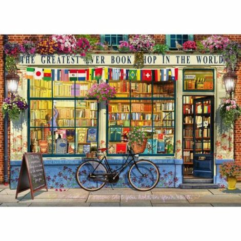 Ravensburger - Puzzle librarie grozava 1000 piese design nou - poza 1
