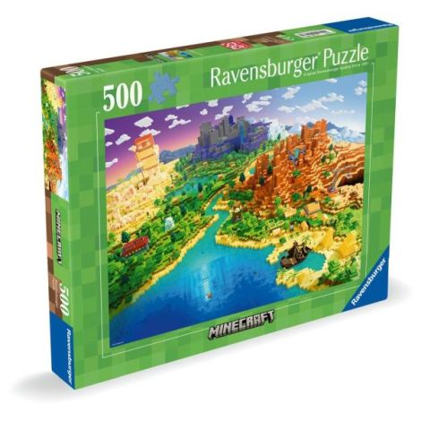 Ravensburger - Puzzle lumea Minecraft 500 piese - poza 2