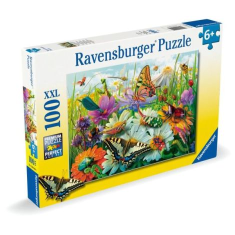 Ravensburger - Puzzle lumea minunata a insectelor 100 piese XXL - poza 2