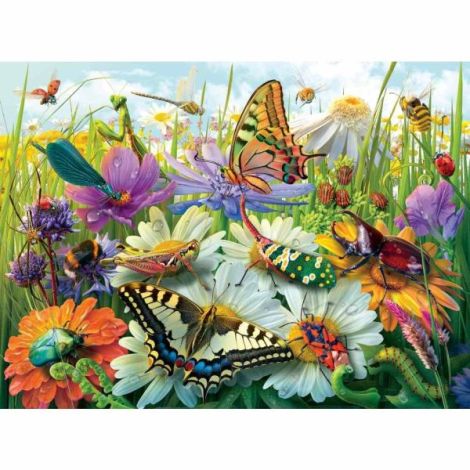 Ravensburger - Puzzle lumea minunata a insectelor 100 piese XXL - poza 3