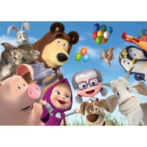 Ravensburger - Puzzle mare de podea Masha si ursul 24 piese - poza 1