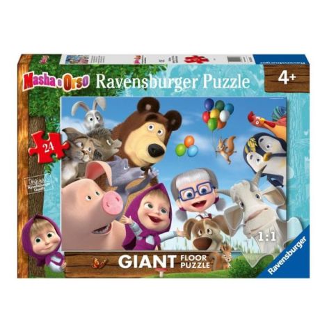 Ravensburger - Puzzle mare de podea Masha si ursul 24 piese - poza 2