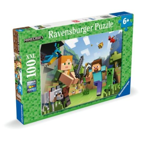 Ravensburger - Puzzle Minecraft 100 piese XXL - poza 2